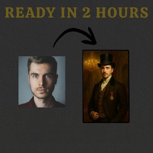 Retrato personalizado de la aristocracia victoriana: descarga digital personalizada de pareja y familia del siglo XIX