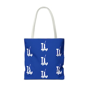 Torba typu tote z logo LA Dodgers: dwustronna torba baseballowa z nadrukiem