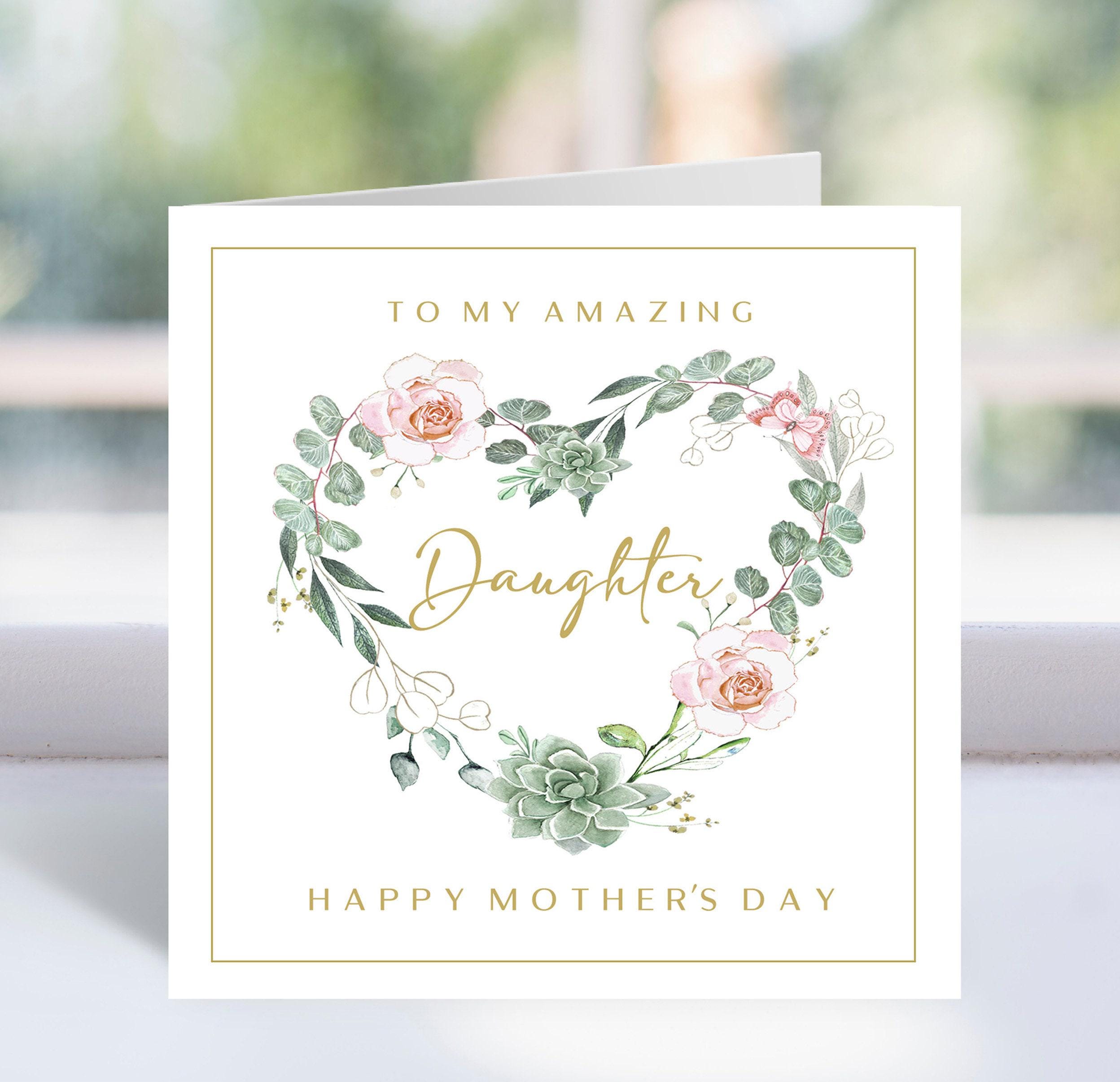 Amazing Daughter Mothers Day Card for Daughter, PRINTABLE Card, Mother ...