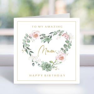 Cartão de aniversário para mãe, Cartões de aniversário para imprimir para mãe, Cartão incrível para imprimir para mãe, Cartão para minha mãe incrível