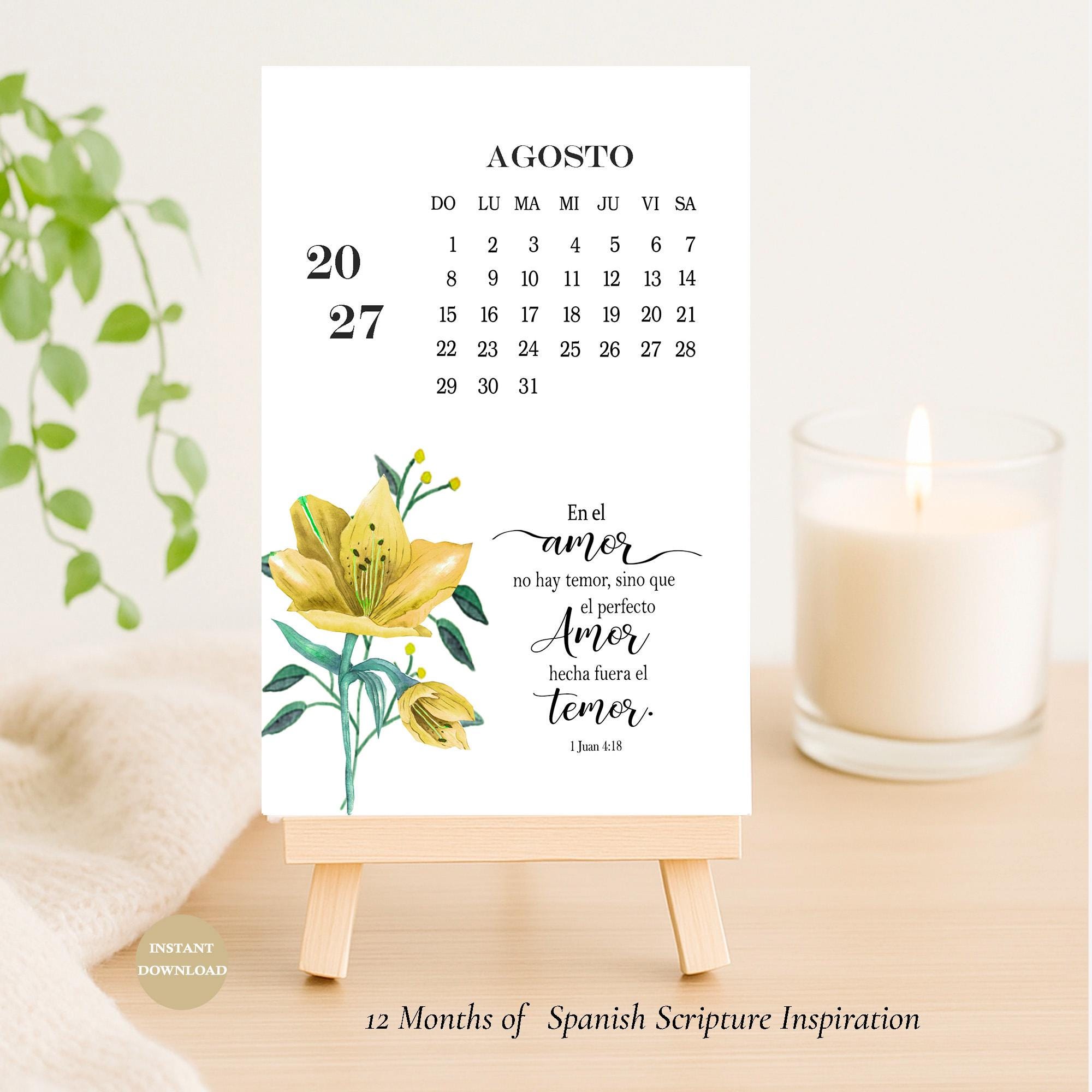 スペイン語のカレンダー - Etsy 日本