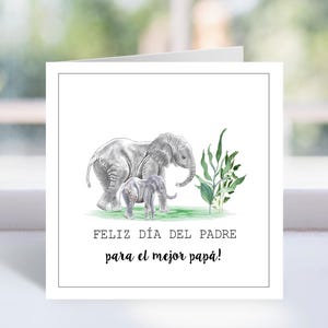 Fête des pères espagnole, carte imprimable Feliz dia del padre, imprimable pour papa, Día del Padre, para el mejor papa