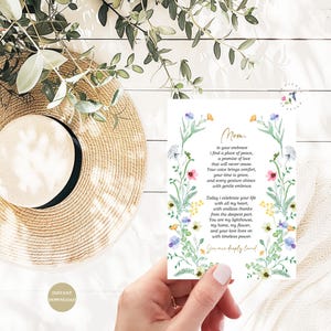 Poem for Mom Card – Printable Mother Poem – Gift from Daughter – You Are Deeply Loved