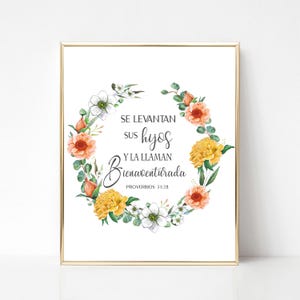 Proverbios españoles 31:28, Se levantan sus hijos y la llaman bienaventurada, Día de la Madre Española, regalo de madre española, Proverbios 31 28