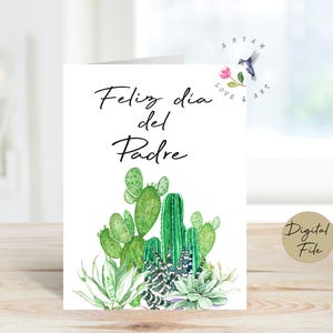 Spanish Father's Day, Feliz dia del padre  printable,  Printable for Dad, Día del Padre