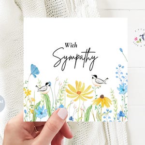 Sympathy Card Printable, Condolence Card, Sorry for Your Loss Card, Thinking of You Digital Card, Instant Download