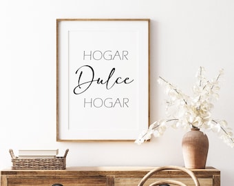 Hogar Dulce Hogar Spanish Wall Art Printable
