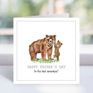 Feliz día del padre, abuelo, imprimible, tarjeta de feliz día del padre, regalo para el abuelo, para el mejor abuelo, idea de regalo para el abuelo