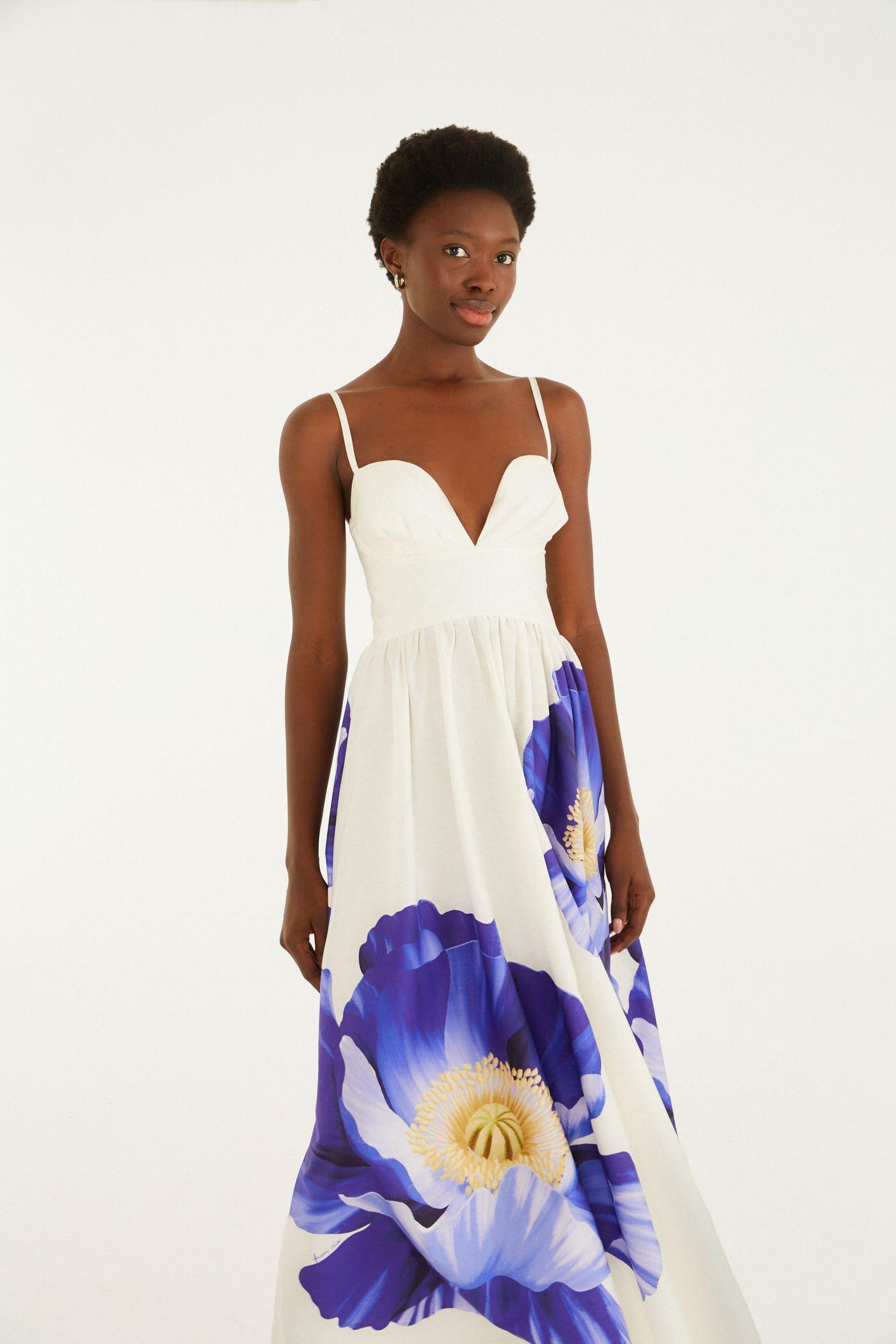 long white maternity dress Emily Dress main image 0