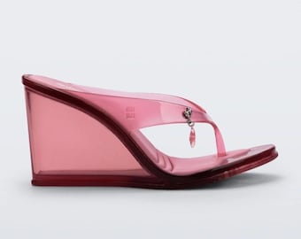 Melissa Nabeela Clear Pink Platform Heel