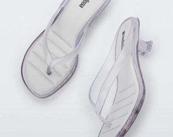 Melissa Clear Kitten Heel Sandals
