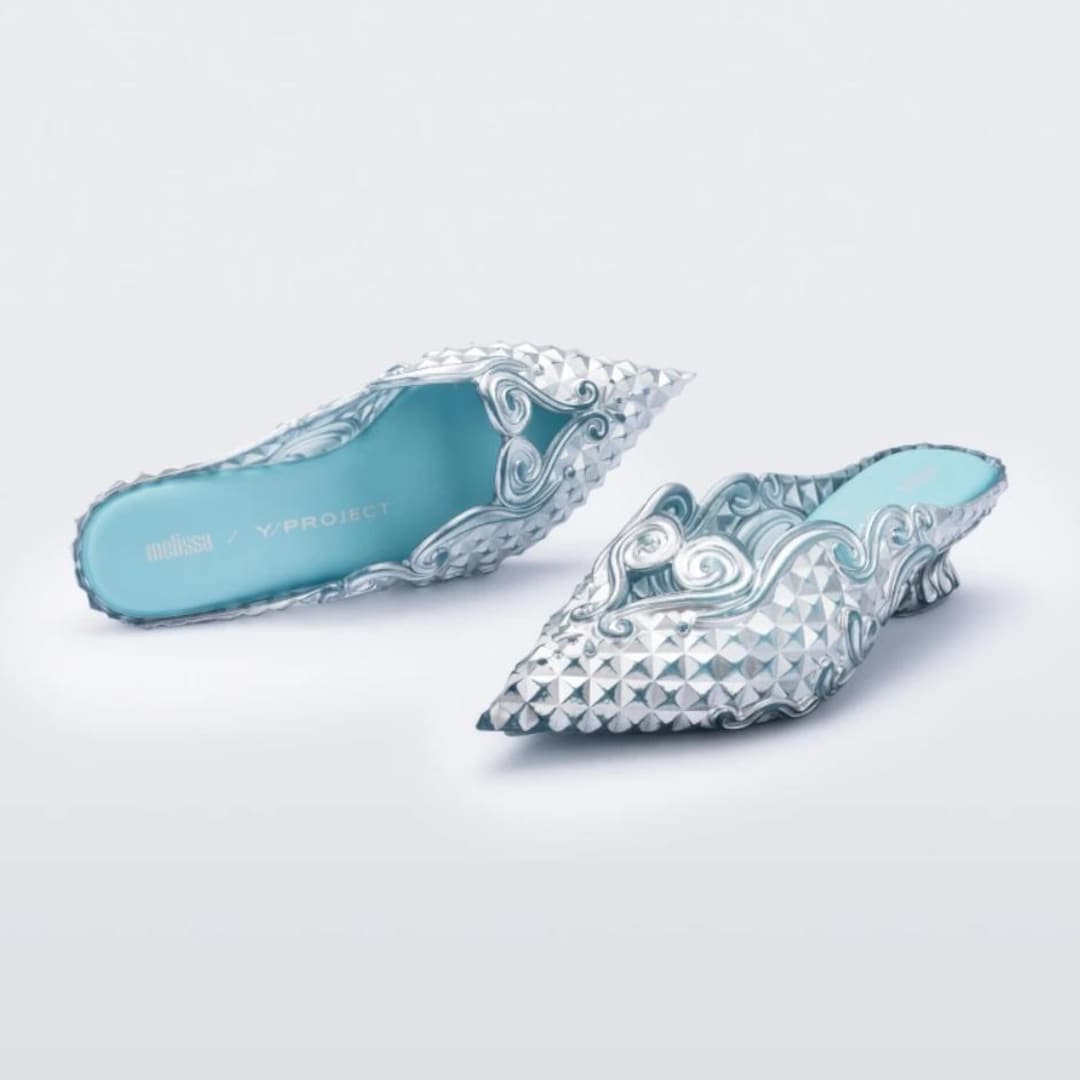 yproject×Melissaミュール Melissa Court Shoe Y Projeto Azul Prata EUA 10 - Etsy