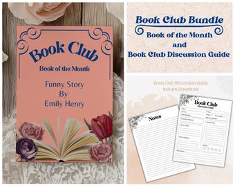 Book Club Kit: bewerkbare sjabloon en discussiegids (digitale download)