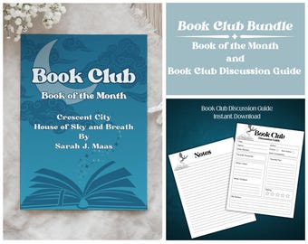 Book Club Discussion Guide Template: Editable Canva Design (PDF Download)