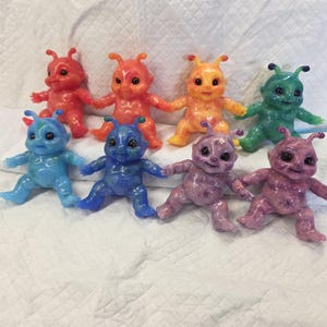 OOAK Micro Silicone Galaxy Alien Baby - Platinum Collectible Full Body Mini Extra Terrestrial UFO Art Infant Doll