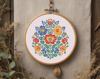 lily Cross stitch Pattern PDF - Instant Download, Floral Embroidery, Tiny Flowers Cute Woodland Flowers Cross Stitch Pattern