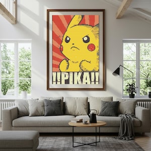 Pikachu Cross Stitch Pattern - Electric Yellow Mouse Pattern PDF – Cute Game Anime Embroidery PDF – Instant Download - Hero cross stitch PDF
