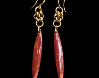 Natural Mookaite Jasper Earrings