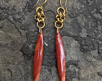 Natural Mookaite Jasper Earrings
