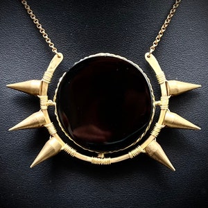 Obsidian Sun Amulet