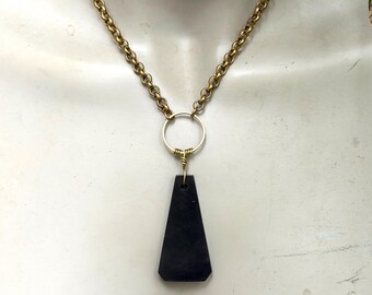 Shungite Choker Amulet for EMF and Psychic Protection