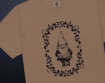 Vintage Gnome Shirt - Comfort Colors Heavyweight T-shirt - Cottagecore Forest T-Shirt