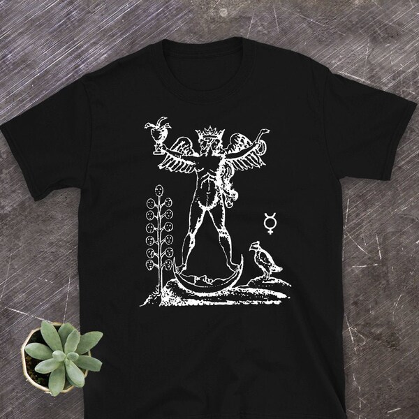 Alchemical Androgyny T-Shirt - Mystical Alchemy Nonbinary Queer Medieval Art Shirt ( S - 3XL )