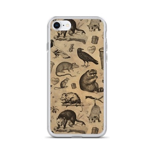 Trash Friends Case for iPhone - Raccoons, Possum, Crow, Rat, Mice, Skunks Phone Case