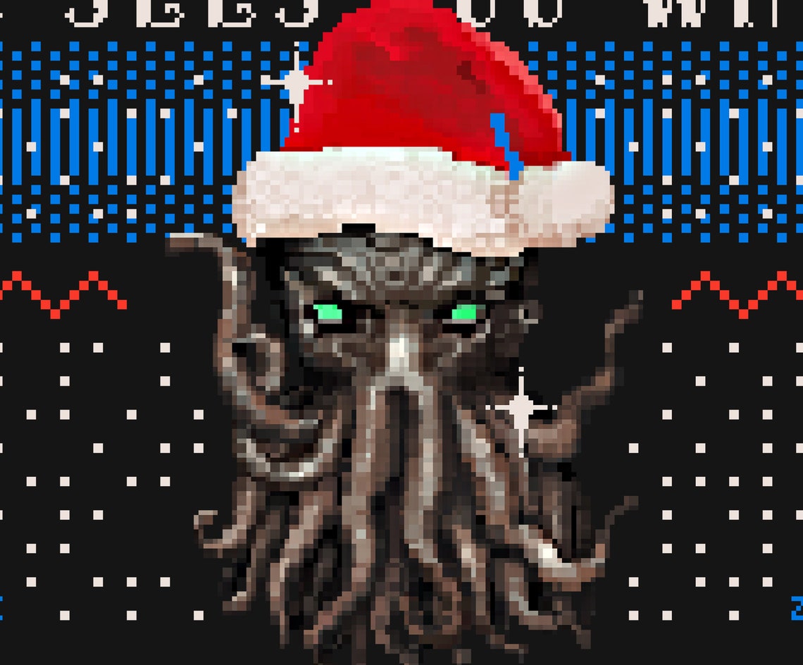 lovecraft christmas sweater