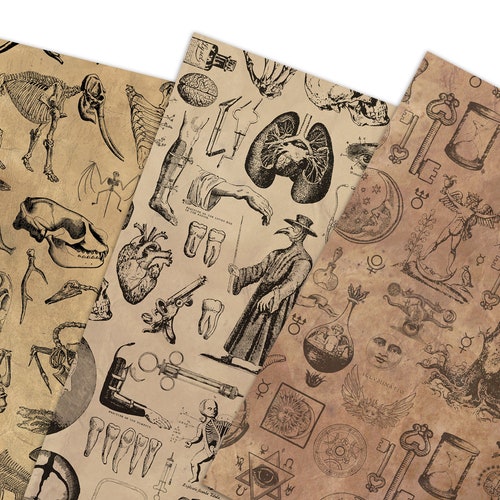 Alchemy Wrapping Paper Vintage Alchemical Witch Gift Wrap Etsy