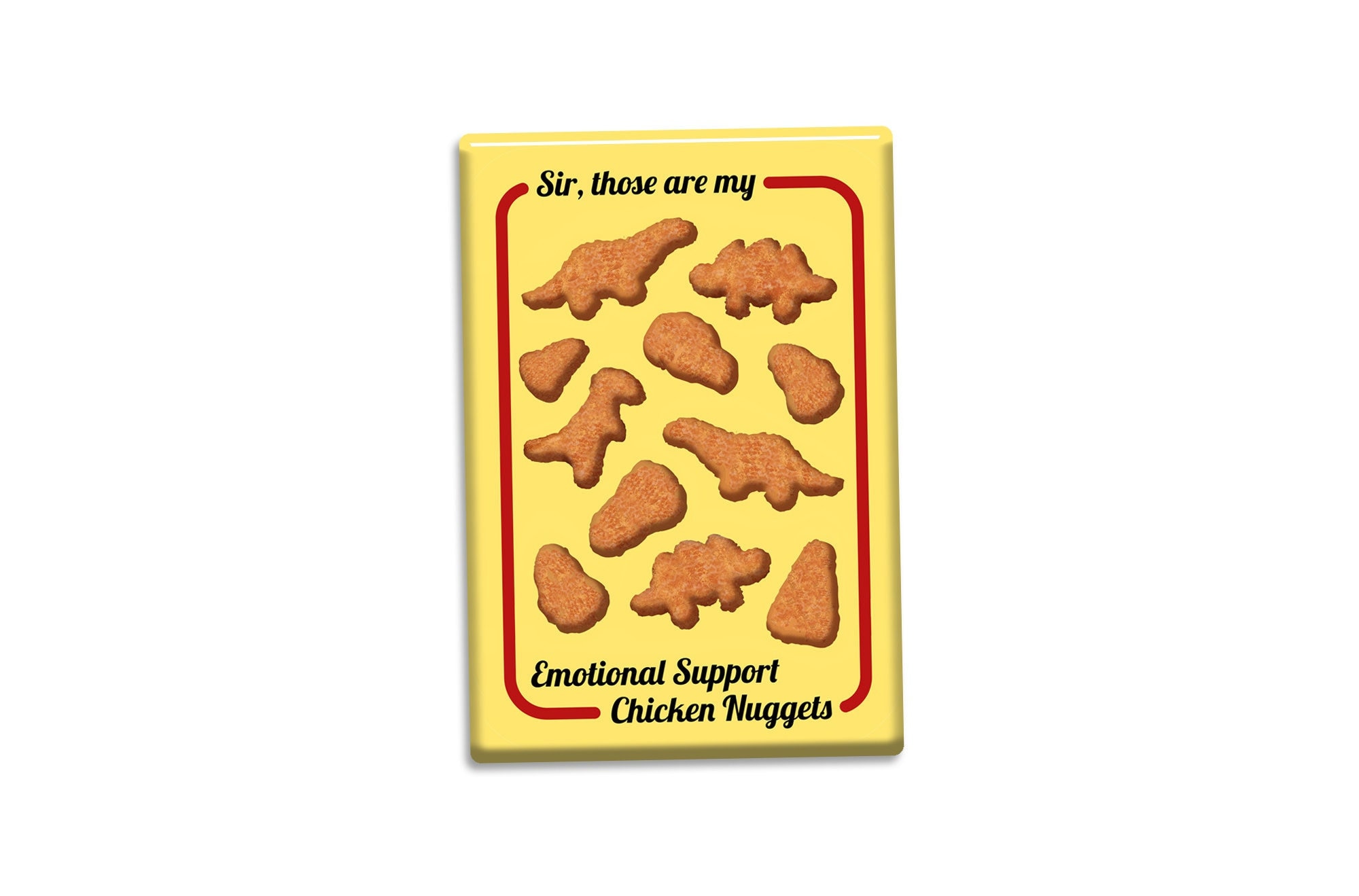 Chicken Nuggets Magnet 2 X 3 Funny Mental Health Food Fridge Magnet 