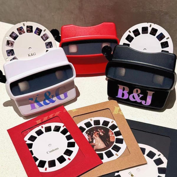Personalisierte ViewMaster Photo Reel - Personalisierter Sucher Andenken für Paare, Boudoir, Antrag, Weihnachten, Geburtstag, Geschenk zum Valentinstag