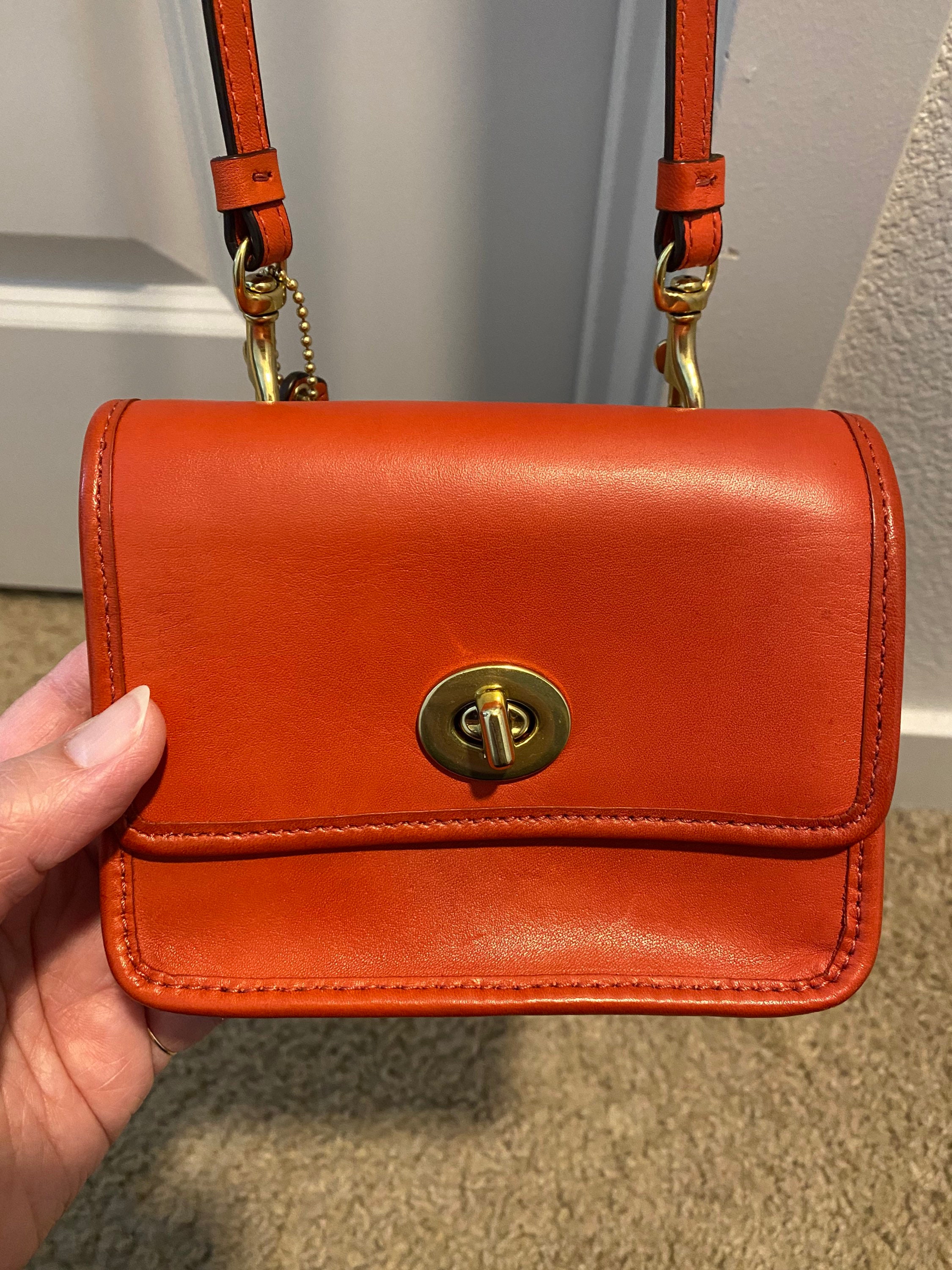 COACH Legacy Mini Satchel in Leather in Brown
