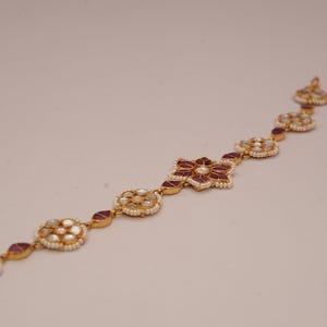 Traditionele Indiase bruidszendspoel/ Kundan Sheeshphool sieraden/Gouden bruiloft haaraccessoire/Gratis expresbezorging cadeau/gratis expresbezorging