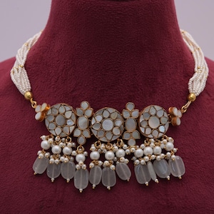 Luxe bruids choker set met mooie studs/elegante sieraden/handgemaakte perfectie/tijdloze schoonheid/gratis expreslevering