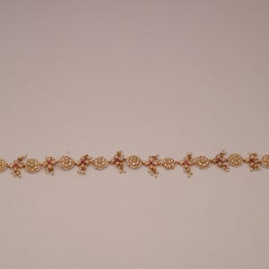 Royal Gold Kundan Matha Patti/Gouden bruidshoofdsieraden/Indiase zendspoel met rode edelsteen en parels/cadeau voor bruid/gratis expreslevering