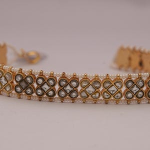 Vintage gouden Kundan Sheesh Phool/Indiase bruiloftssieraden voor haar/haaraccessoire/parel Matha Patti voor desi bruiloft look/gratis expreslevering