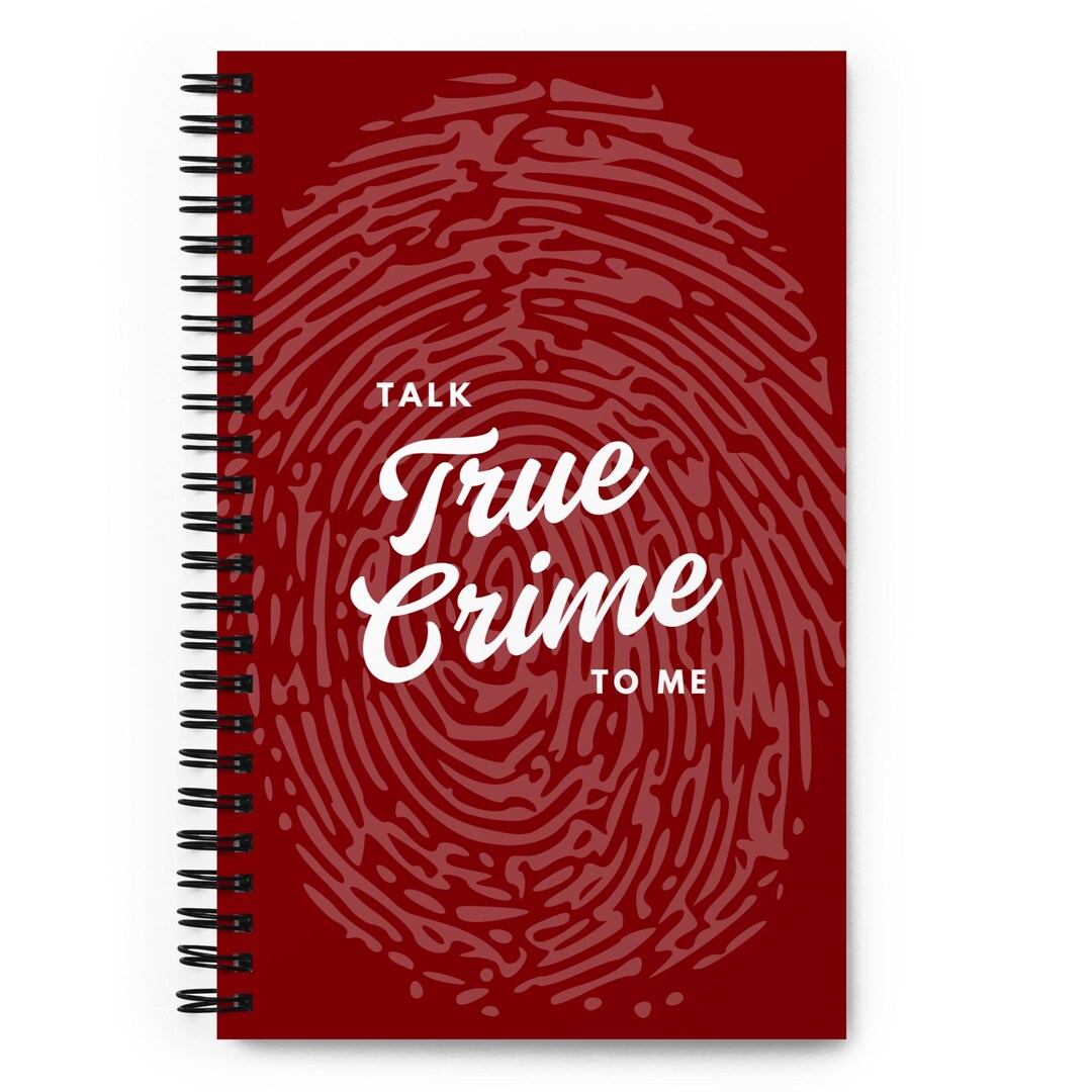 True Crime Notebook | Talk True Crime to Me | Red Notebook - Etsy