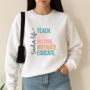 Teacher Life Gildan Sweatshirt: Back to School, Teachers Gifts, Schools Sweaters