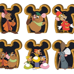 Mouse Porthole Magnet Png Bundle, Cartoon Characters, Cruise Line Magnet Png, Family Vacation Png, Cruise Line Png, Family Matching Shirt