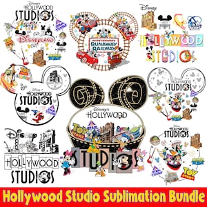 Hollywood Studio Sublimation Bundle, Family Vacation Png, Mouse and Friends Png, Toy and Friends,  Hollywood Tower Png, Family Trip Png
