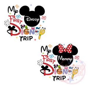 Custom My First Trip Svg, Family Vacation Svg, Family Matching Svg, Mouse and Friends, Magical Kingdom Svg, Family Matching Svg, Vacay Mode