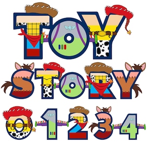 Toy and Friends Alphabet Sublimation Bunbdle, Toy Letters Numbers Punctuation, Doodle Alphabet Png, Doodle Letter Story Letters Png,Png File