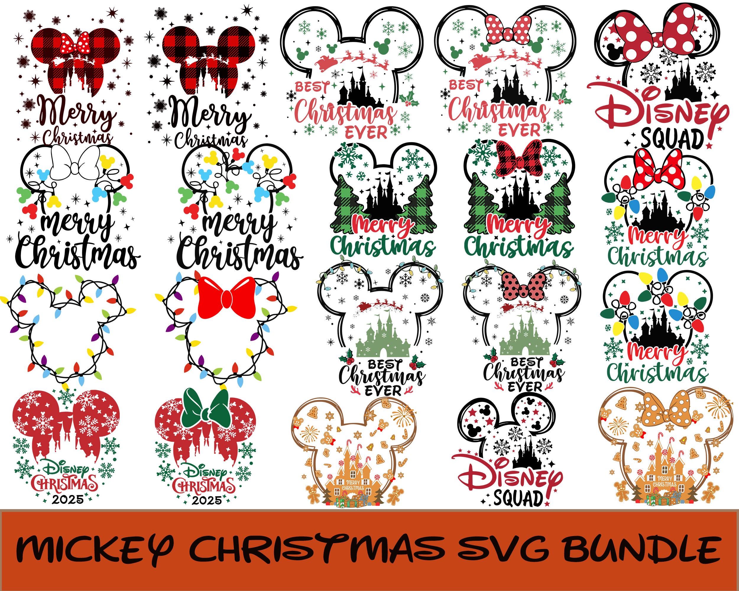 Mickey mouse christmas - Etsy België, image size:2500x2000