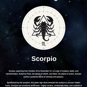 Scorpio Astrology Reading