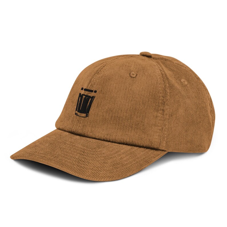 Guinness Beer Corduroy Hat – Brown Pint Silhouette Embroidered Cap | Vintage Soft Unstructured Pub Hat | Irish Gift for Him or Her