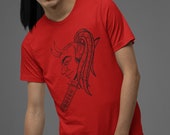 Dreadful Samurai Unisex T-Shirt // Dreadlocks Street Fashion // Tribal Samurai // Dreadlock Art