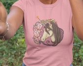 Dreaded unicorn | relaxed t shirt | dreadlock clothing | dread locs | dreadlock art | casual alt spring fashion 2023 | kawaii cute clothes