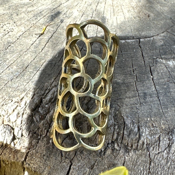 Sacred geometry |  psywear braid | dreadlock jewelry | loc accessory | buddhist jewelry | dread lock cuff | Rasta bling | brass dread bead