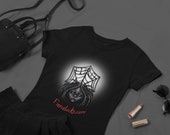 Black Widow Ladies Tri Blend Shirt // Dread Accessories // Dreadlock Art // Spider Street Fashion T Shirt // Dread Locks Accessories